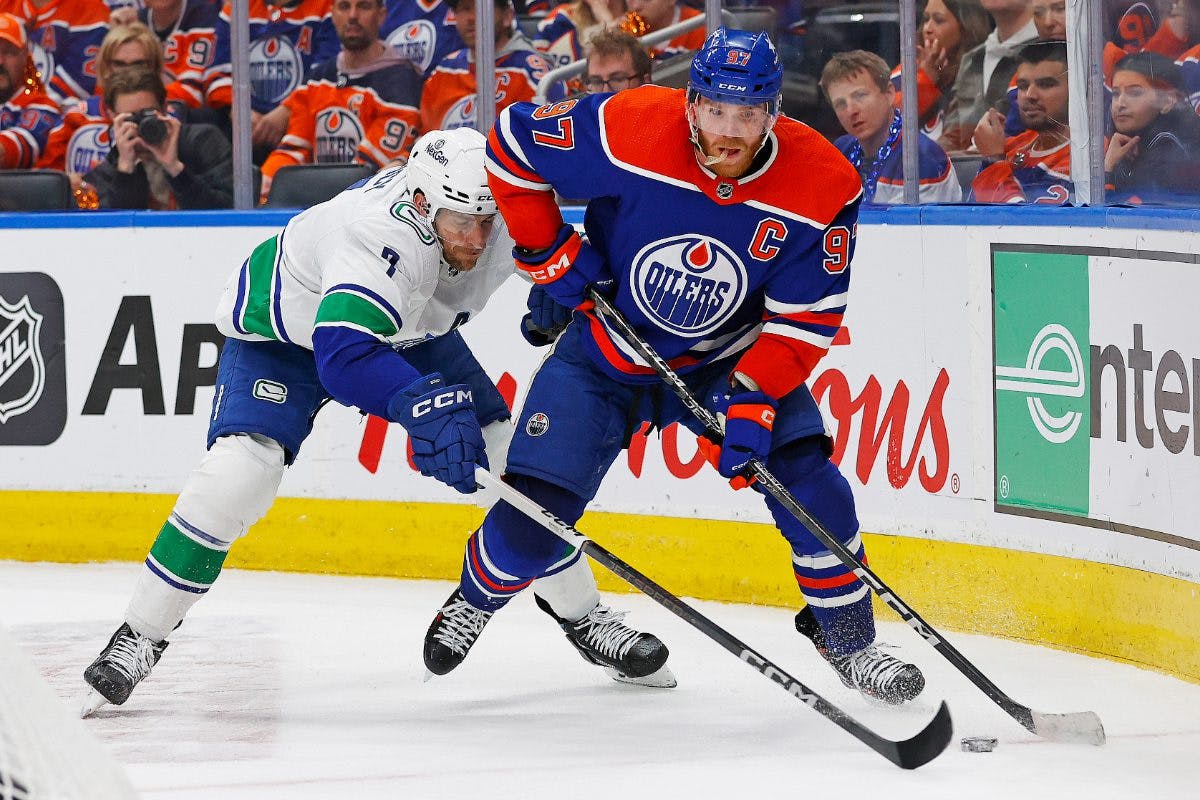 Canucks’ Carson Soucy suspended one game for McDavid cross-check; Zadorov fined $5,000