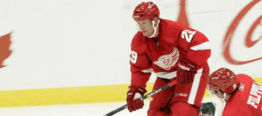 Red Wings Jason Williams Breaks Leg