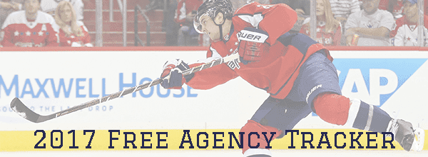 NHL Offseason 2017: Top 30 UFA Tracker