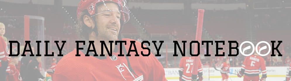 Daily Fantasy Notebook (11/13)