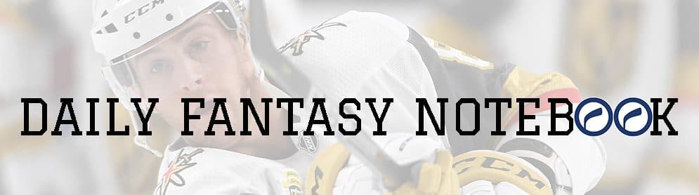 Daily Fantasy Notebook (11/06)