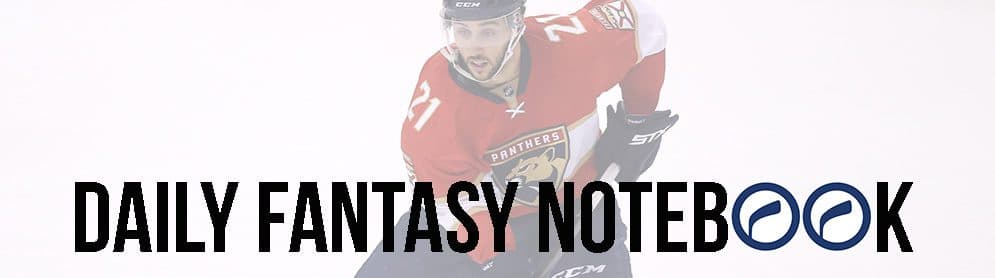 Daily Fantasy Hockey Notebook | 12-11-17
