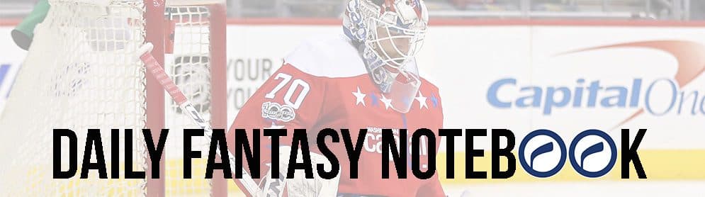 Daily Fantasy Hockey Notebook | 12-06-17