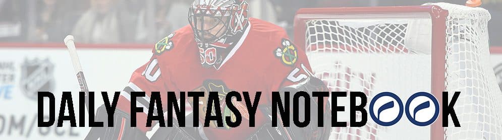 Daily Fantasy Hockey Notebook | 12-08-17