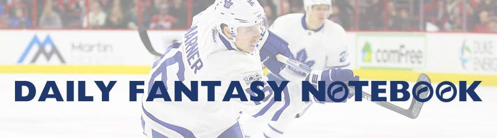 Daily Fantasy Hockey Notebook | 01-24-18