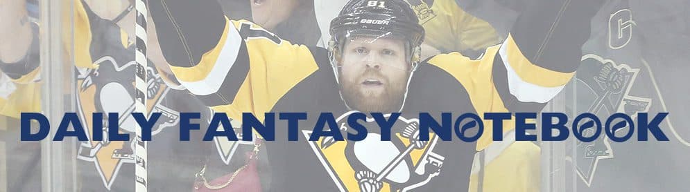 Daily Fantasy Hockey Notebook | 01-04-18