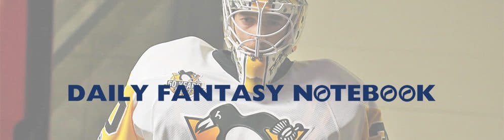 Daily Fantasy Hockey Notebook | 02-13-18