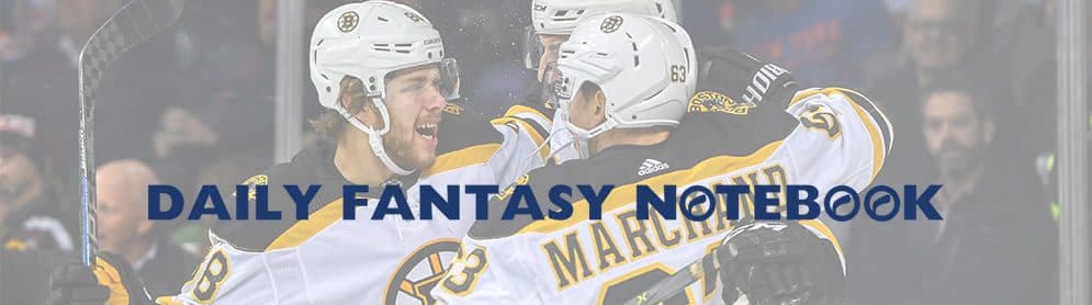 Daily Fantasy Hockey Notebook | 02-07-18