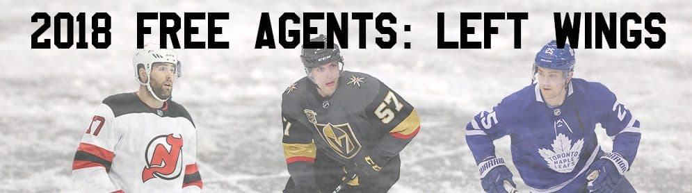 2018 NHL Free Agency Preview: Left Wings