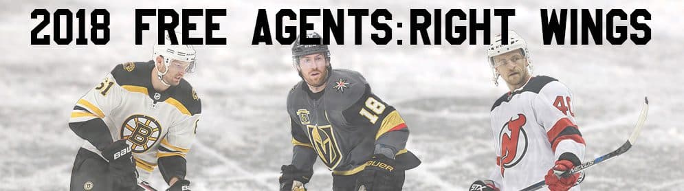 2018 NHL Free Agency Preview: Right Wings