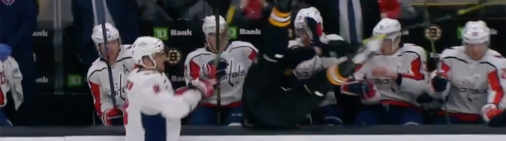 Alex Ovechkin benches Zdeno Chara