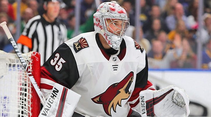 Coyotes recall Adin Hill following injury to Darcy Kuemper
