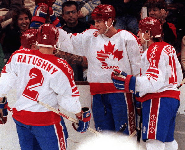MARIO LEMIEUX  Team Canada 1987 Nike Throwback Hockey Jersey