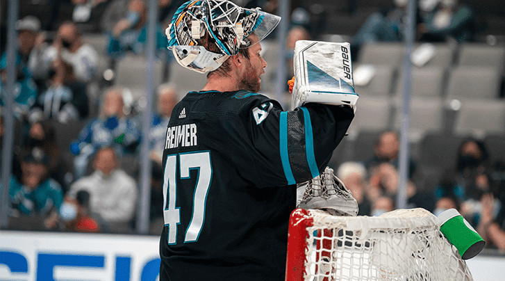 Sharks' James Reimer chooses not to wear Pride hockey jersey