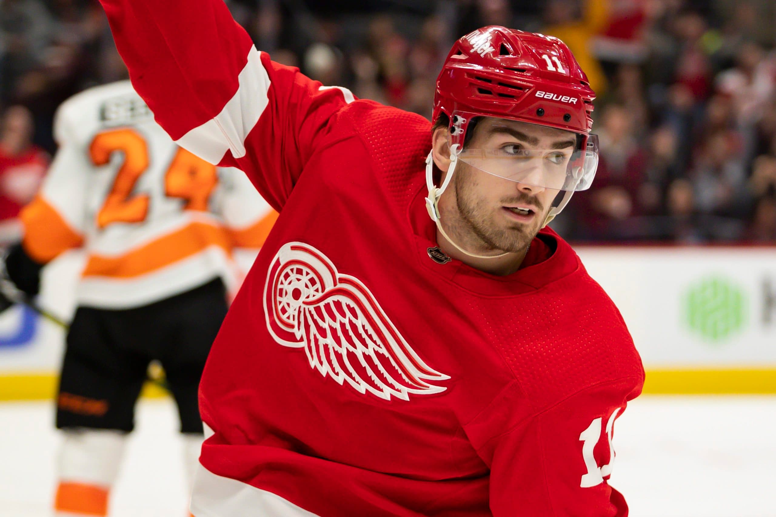 Detroit Red Wings’ Filip Zadina month-to-month with injury after blocking shot