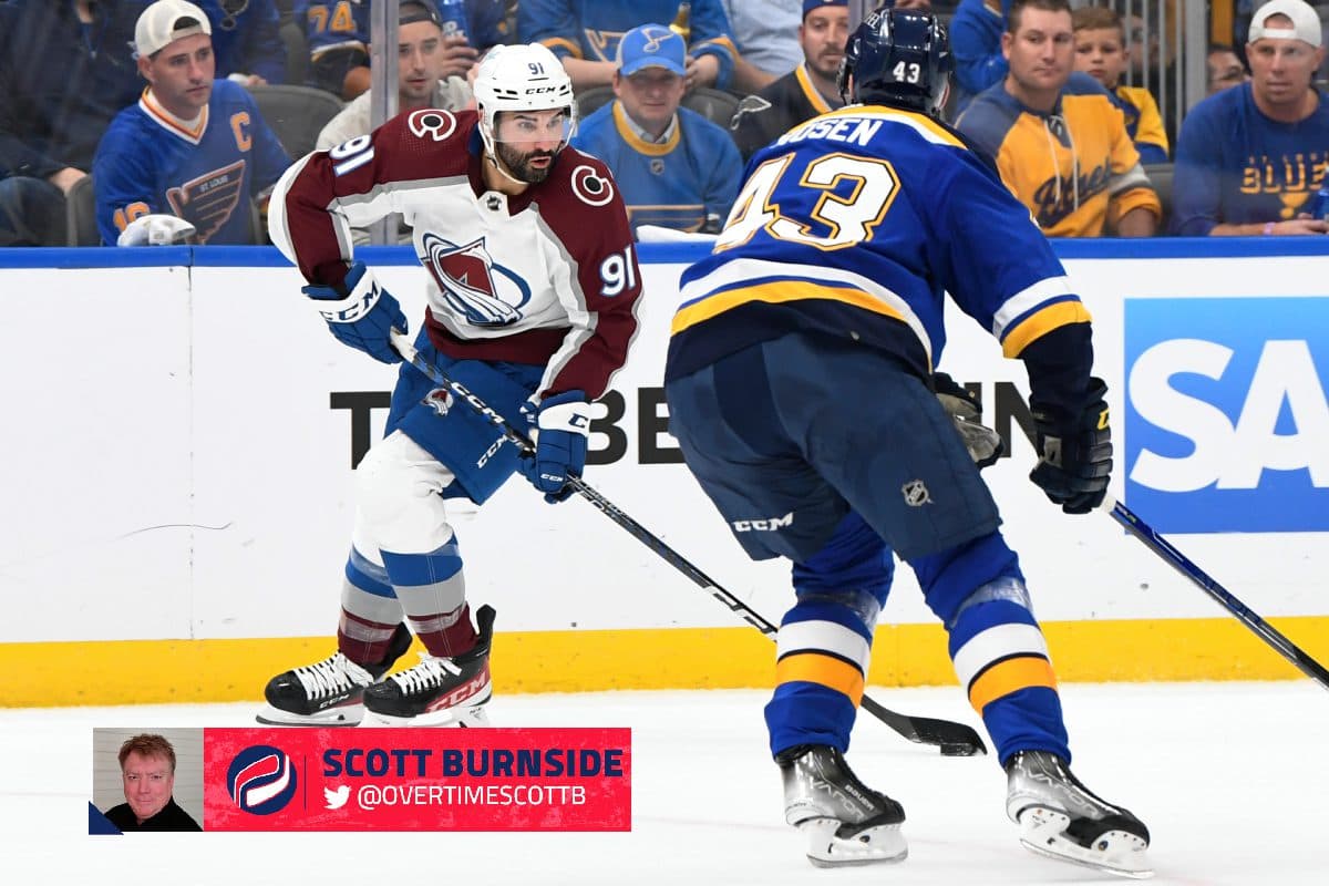 NHL playoffs: Avalanche captain Gabriel Landeskog cut by skate on leg