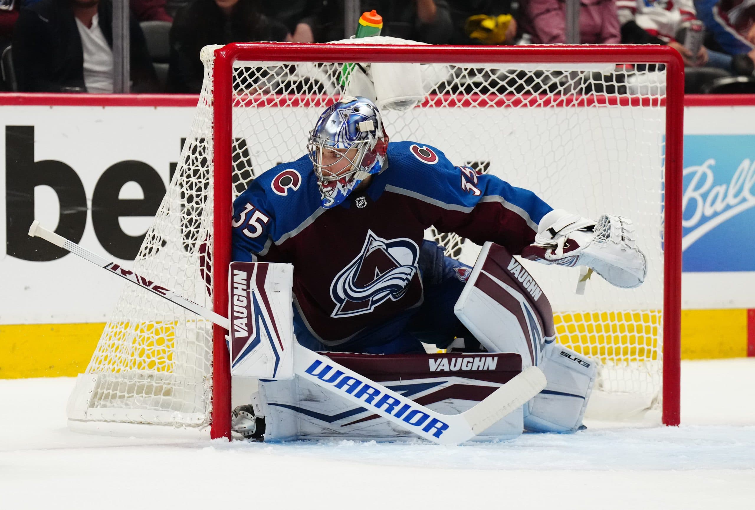 Avalanche goaltender Darcy Kuemper exits Game 1 vs. Oilers with upper-body injury, doubtful to return