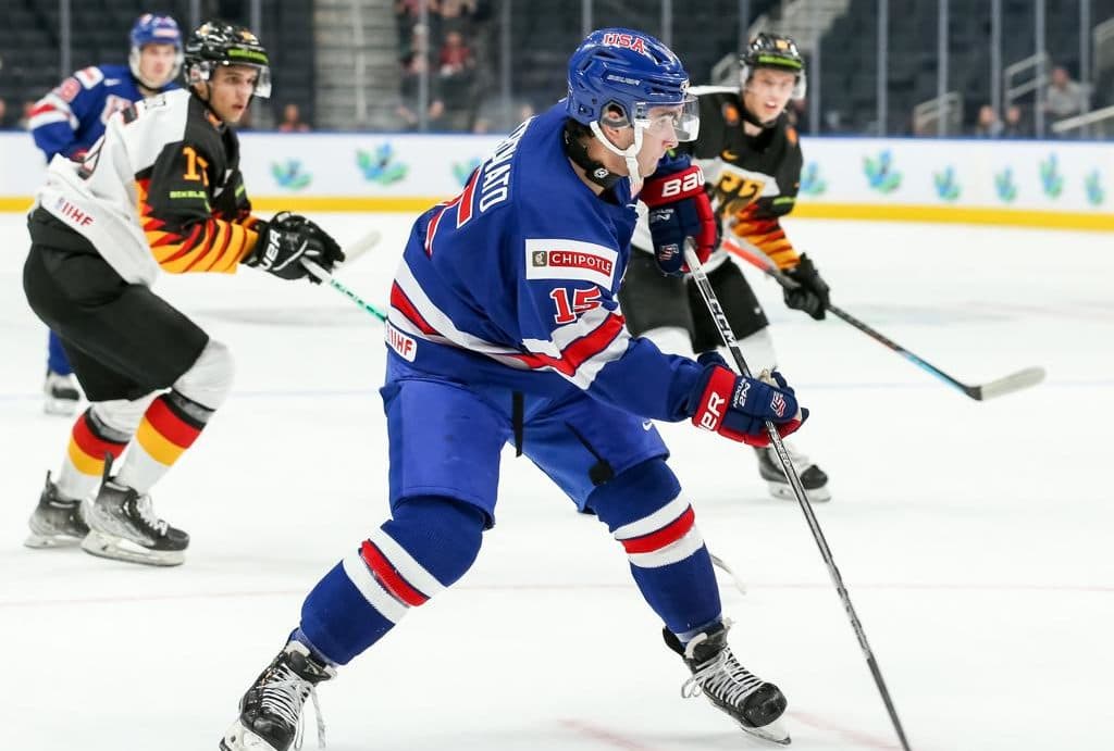 World Juniors Day 1 Recap: The Knies–Cooley–Coronato connection shines against Team Germany