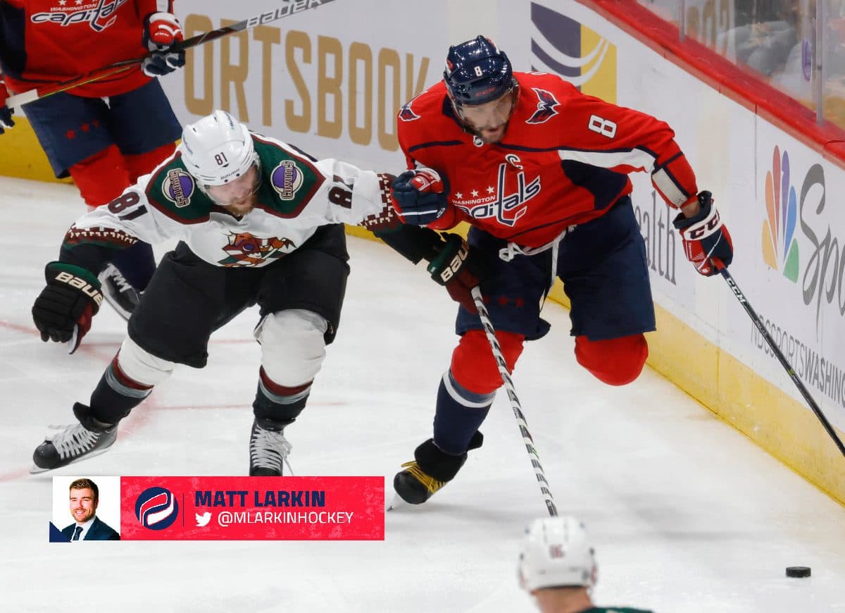 Alex Ovechkin Washington Capitals Unsigned Red Jersey Skating