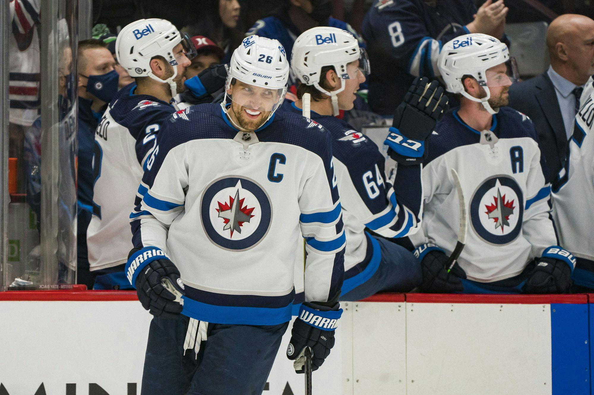 Winnipeg Jets - We know Blake Wheeler wears the number 26 on his