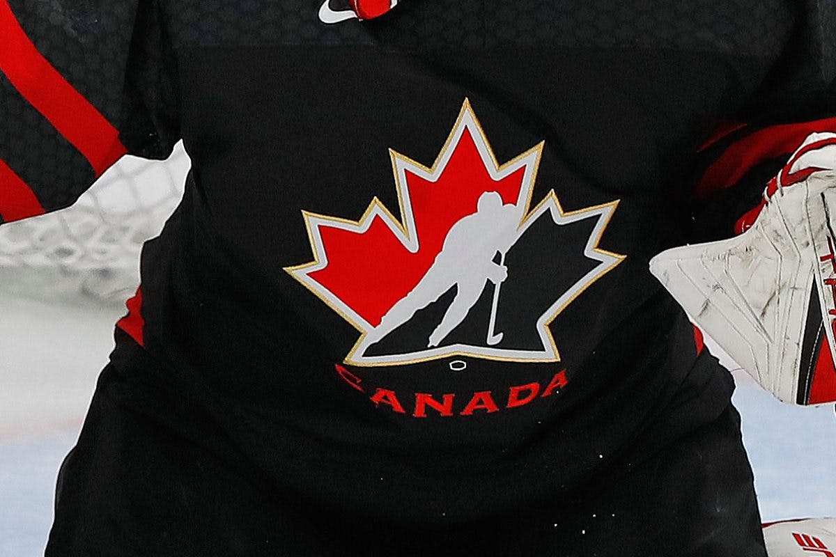 Canada Maple Leaf Hockey Jersey Shirt Kids Black Red