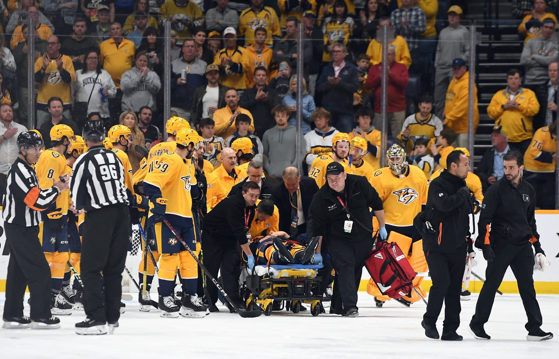 Update: Nashville Predators’ Mark Borowiecki ‘has no major injuries’ after dangerous collision