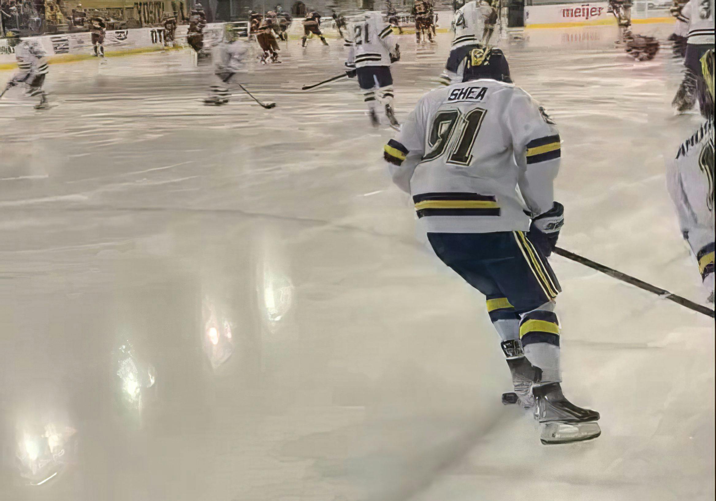 With a depleted lineup, University of Michigan uses goalie as a forward