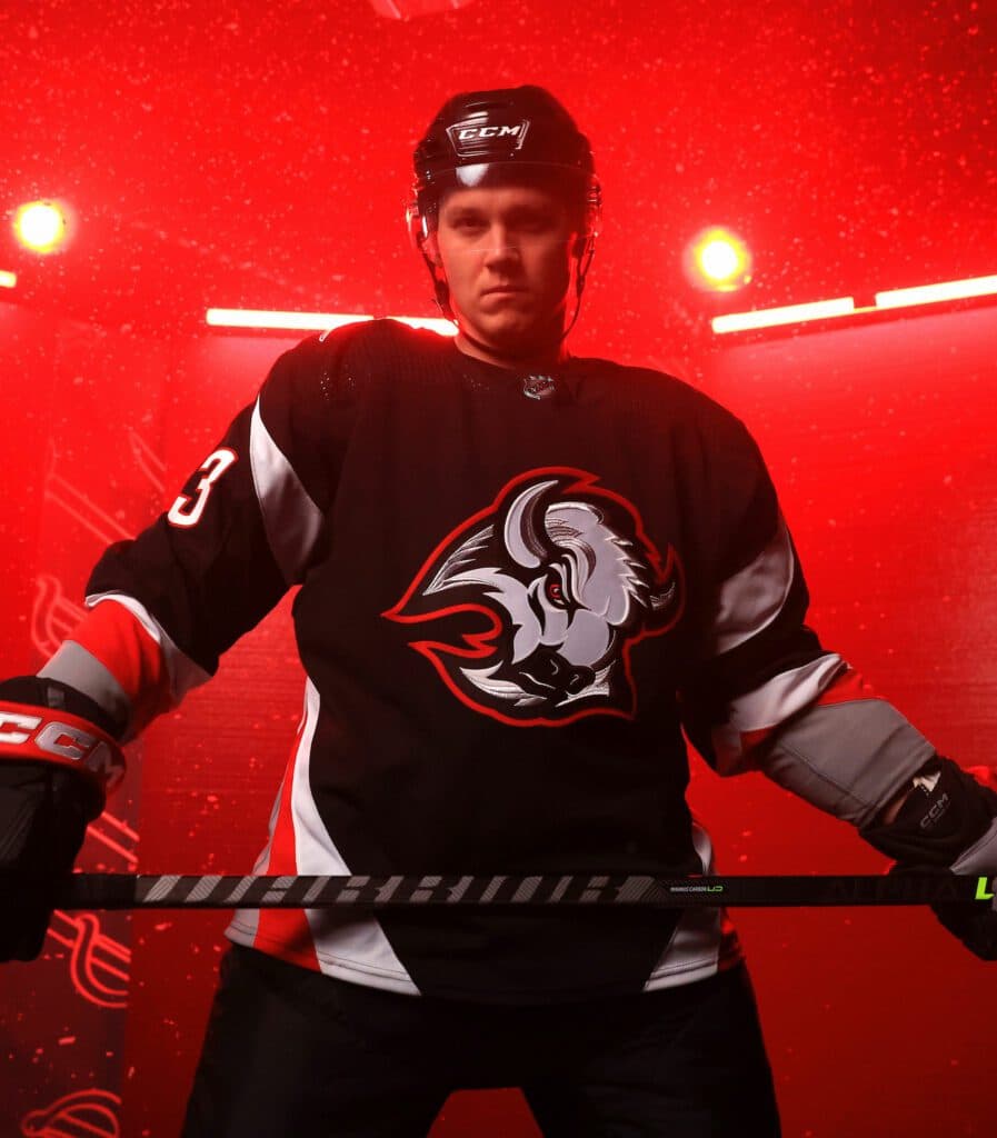 Sabres' new reverse retro jersey features goathead logo with royal