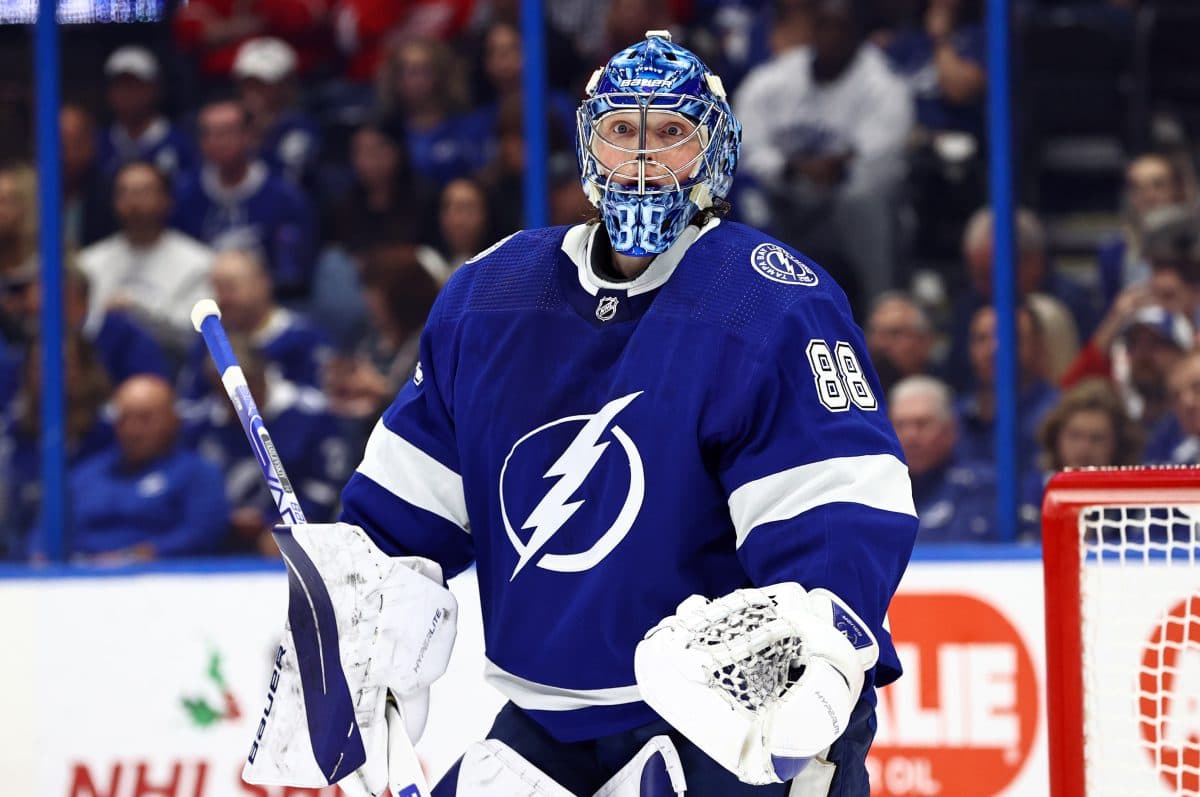 Lightning’s Andrei Vasilevskiy on pace for U.S. Thanksgiving return