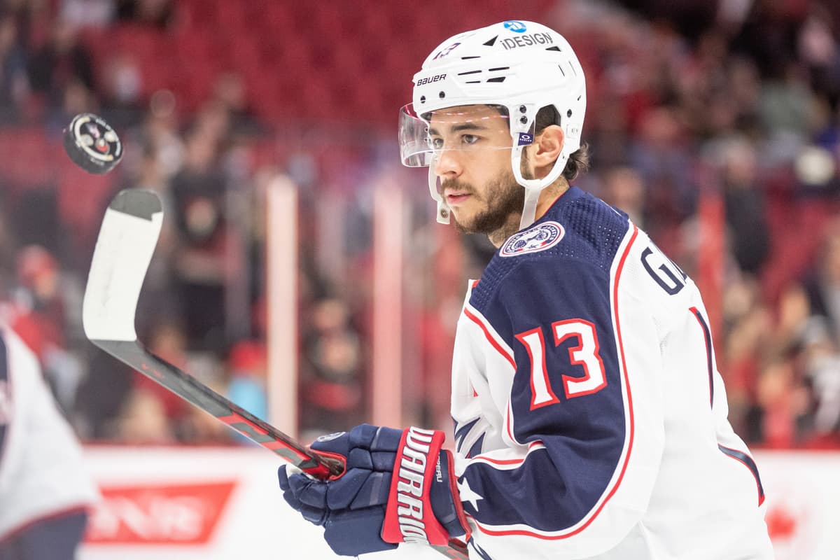 Columbus Blue Jackets star Johnny Gaudreau remains out with lowerbody