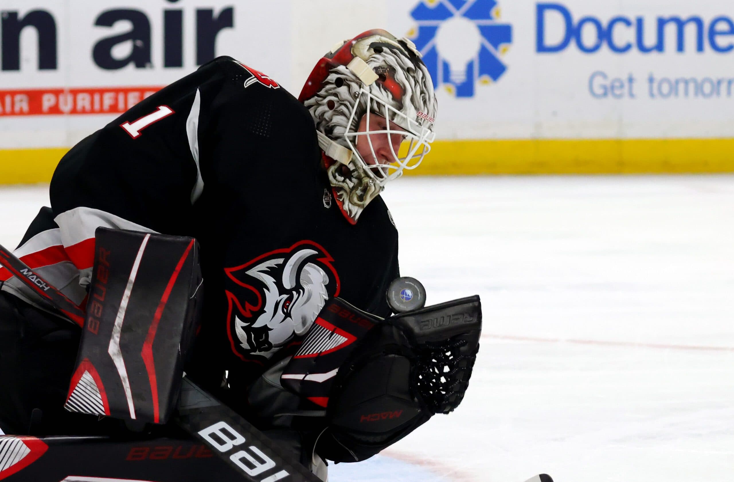 NHL - Martin Jones' new mask with the Seattle Kraken is