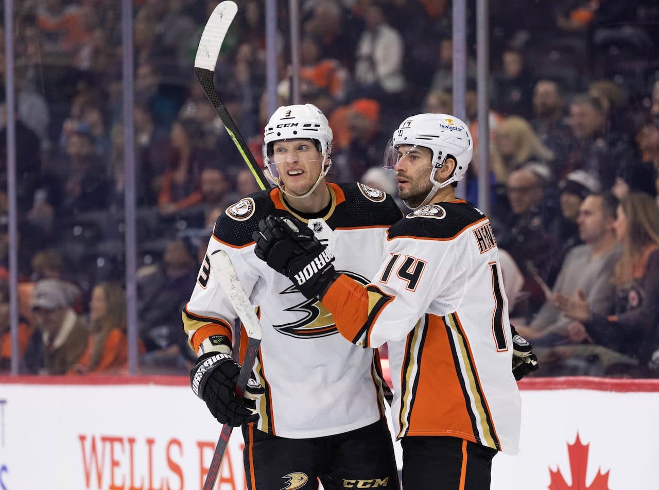 The Anaheim Ducks arrived for their game wearing District 5 Ducks