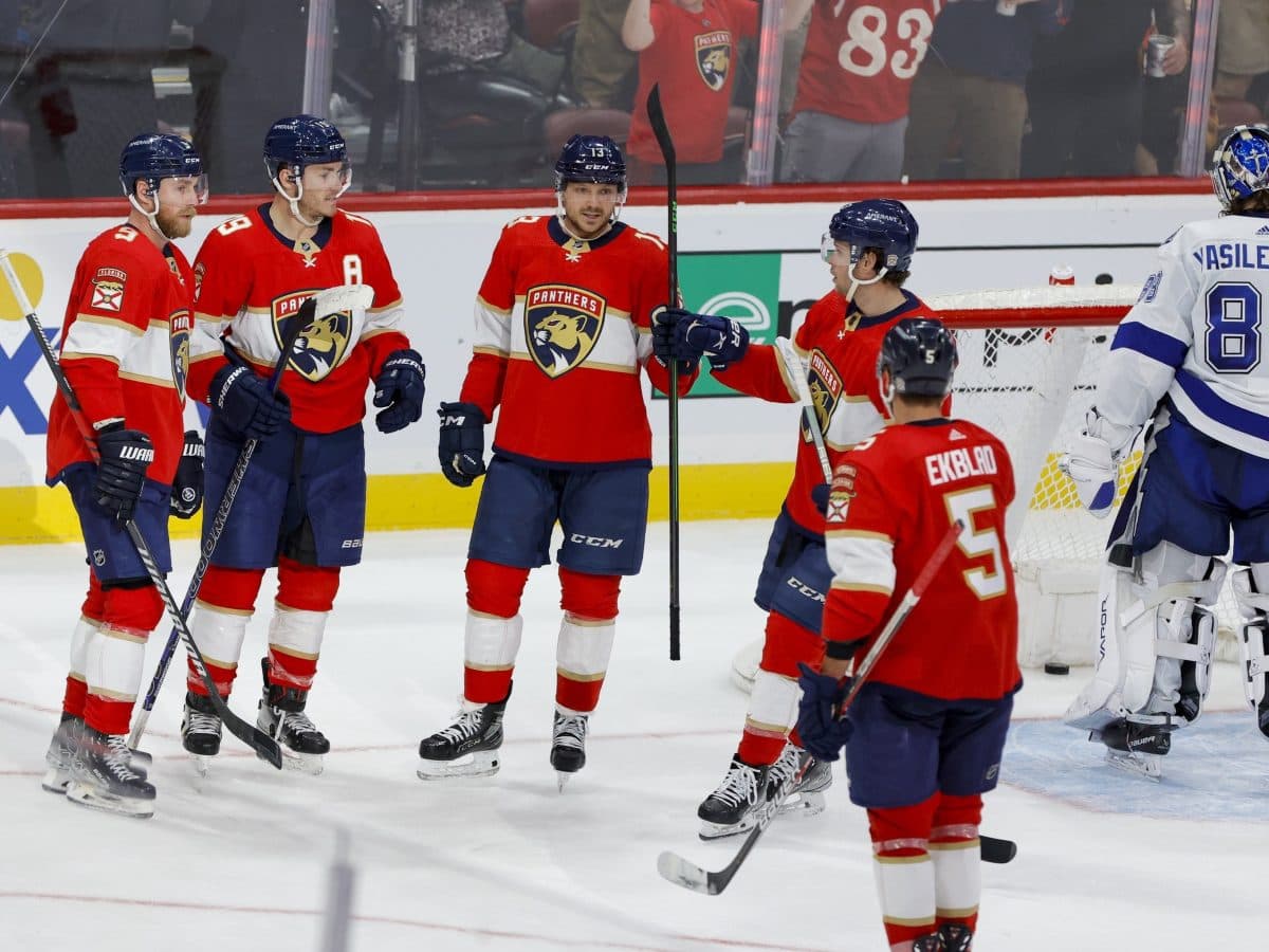 Barkov sets Panthers' points mark in win over Red Wings