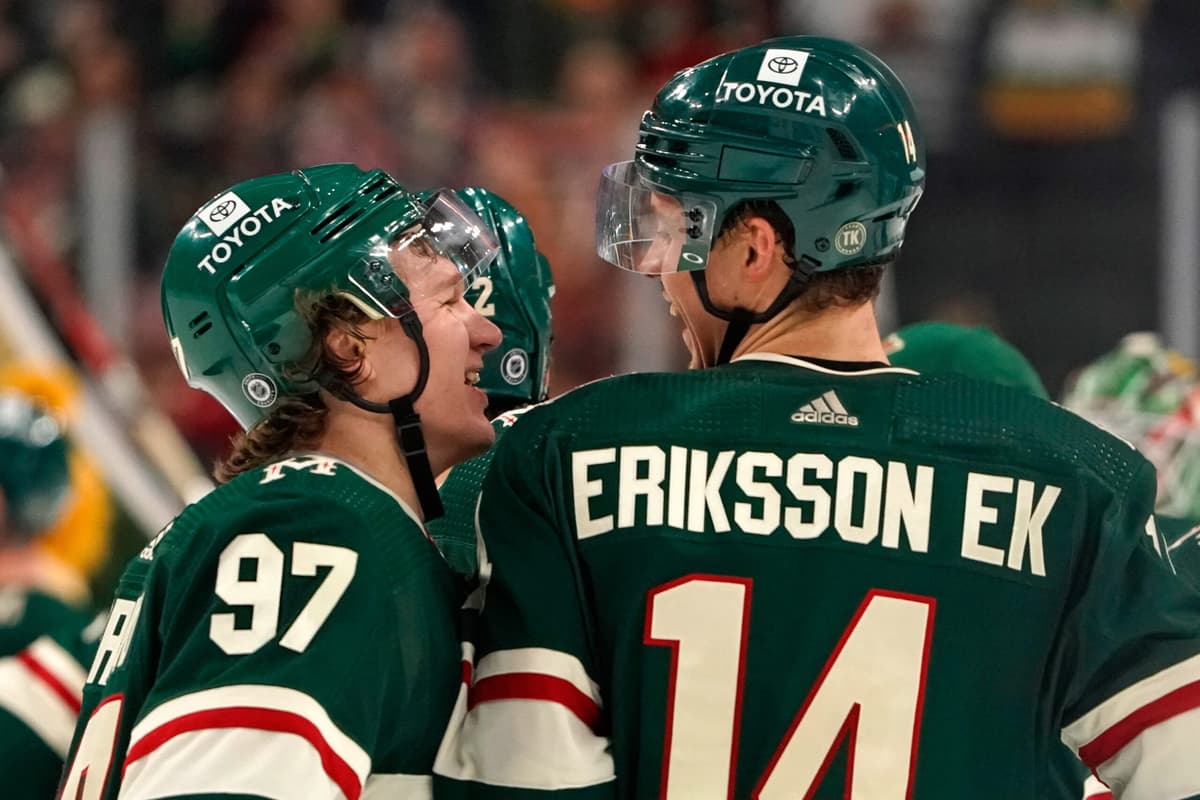 Minnesota Wild’s Joel Eriksson Ek and Jared Spurgeon out tonight vs