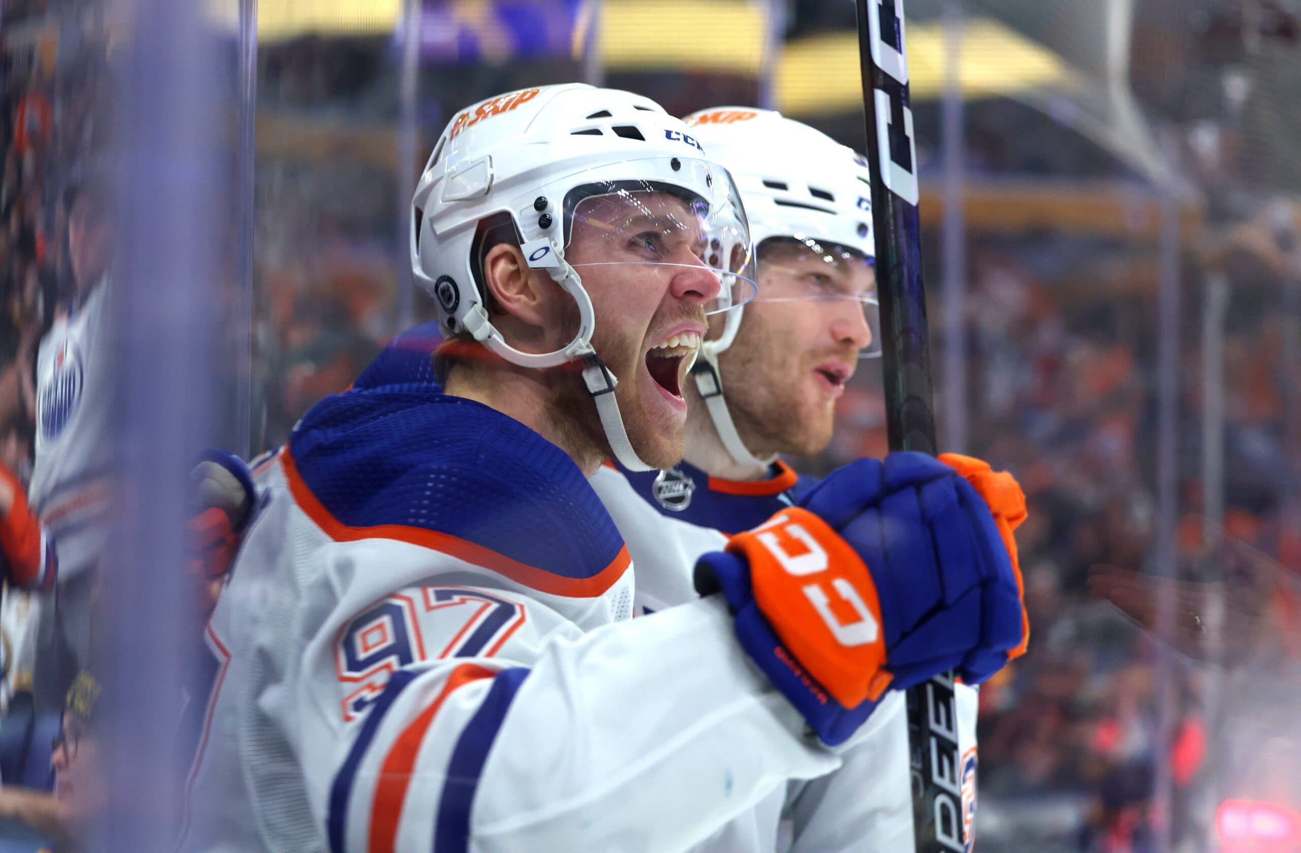 Connor McDavid & Wayne Gretzky Edmonton Oilers Framed