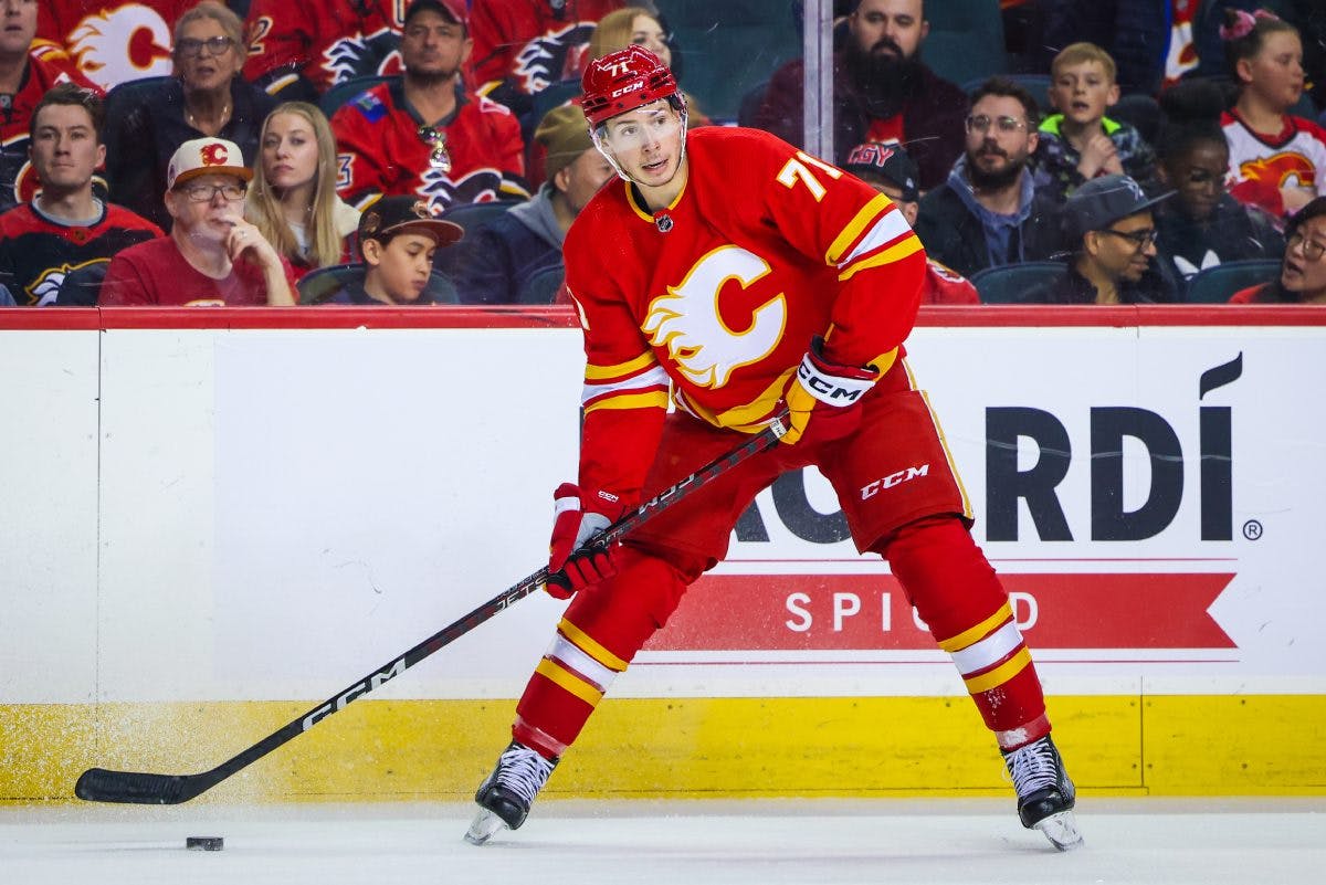 Calgary Flames re-sign winger Walker Duehr to two-year extension