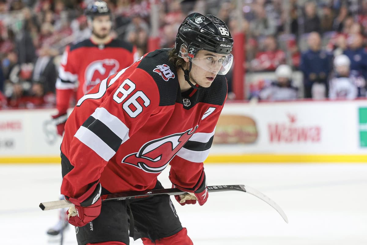 New Jersey Devils' Jack Hughes records first NHL point