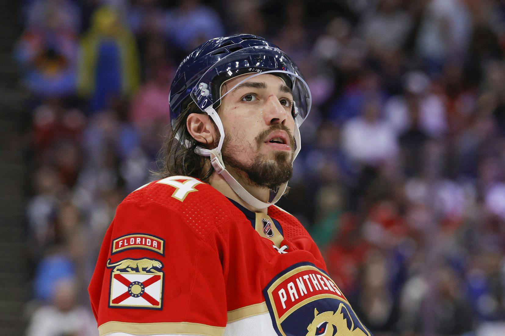 Florida Panthers’ Ryan Lomberg out for rest of series against Boston Bruins with upper-body injury