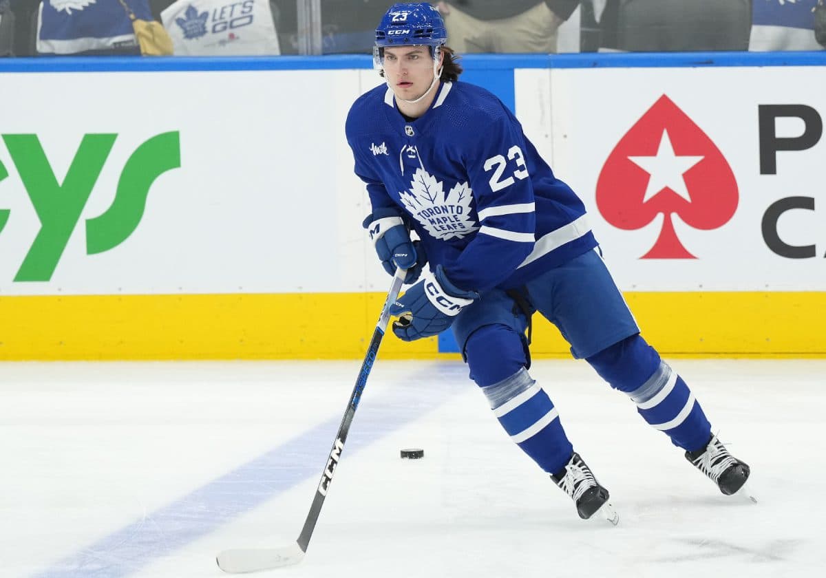 Maple Leafs forward Matthew Knies will not return to Game 2