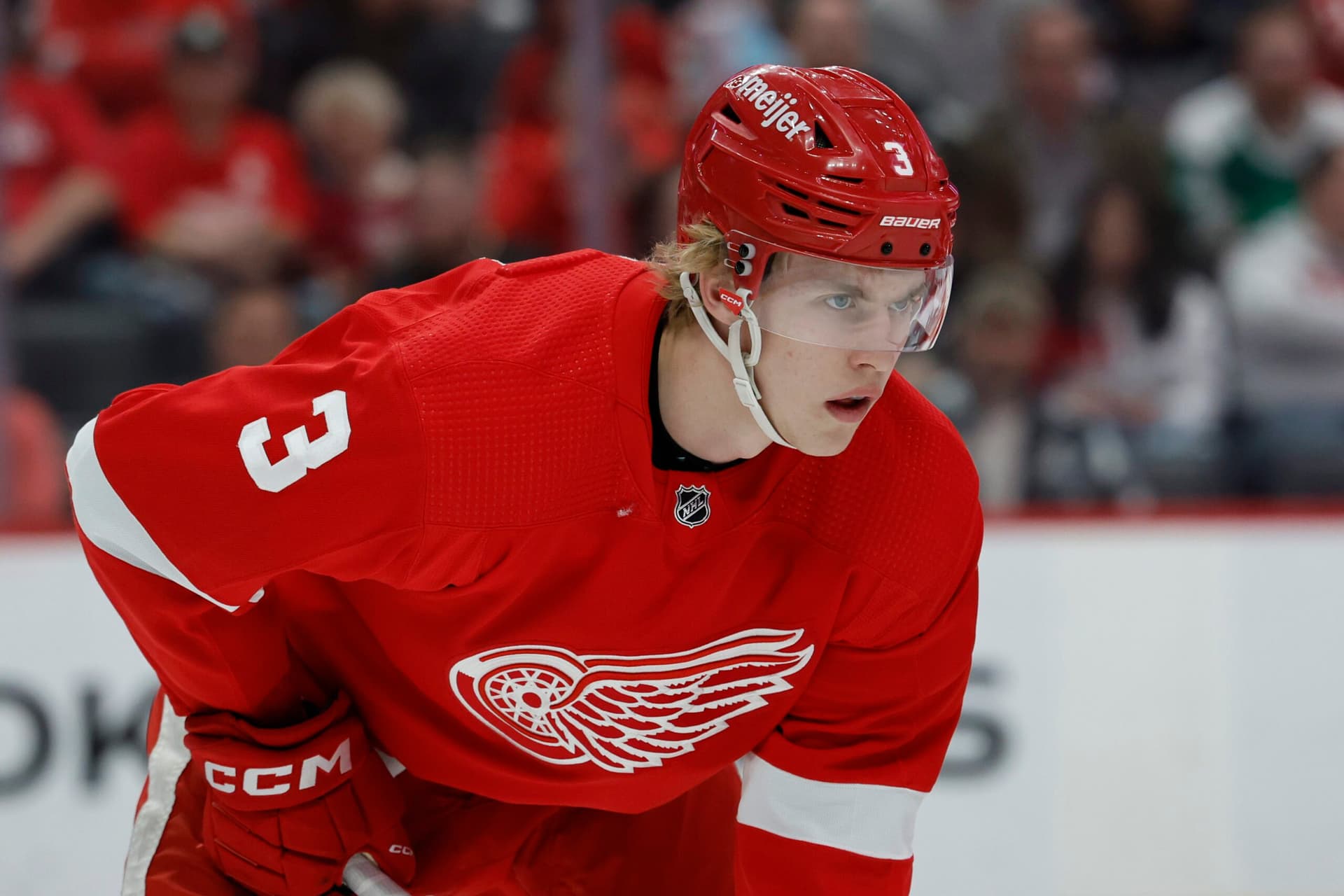 Detroit Red Wings prospect Simon Edvinsson out at least four months