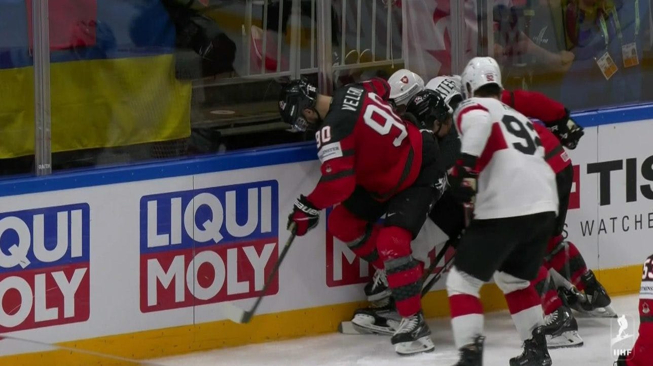 Joe Veleno suspended for remainder of World Hockey Championship after stomping incident