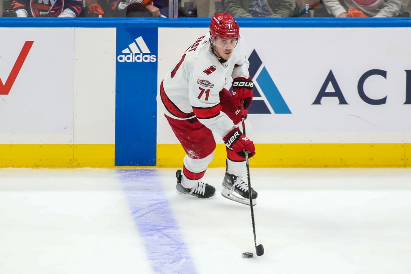 Hurricanes’ Jesper Fast will not play Game 1 vs. Islanders, out with lower-body injury