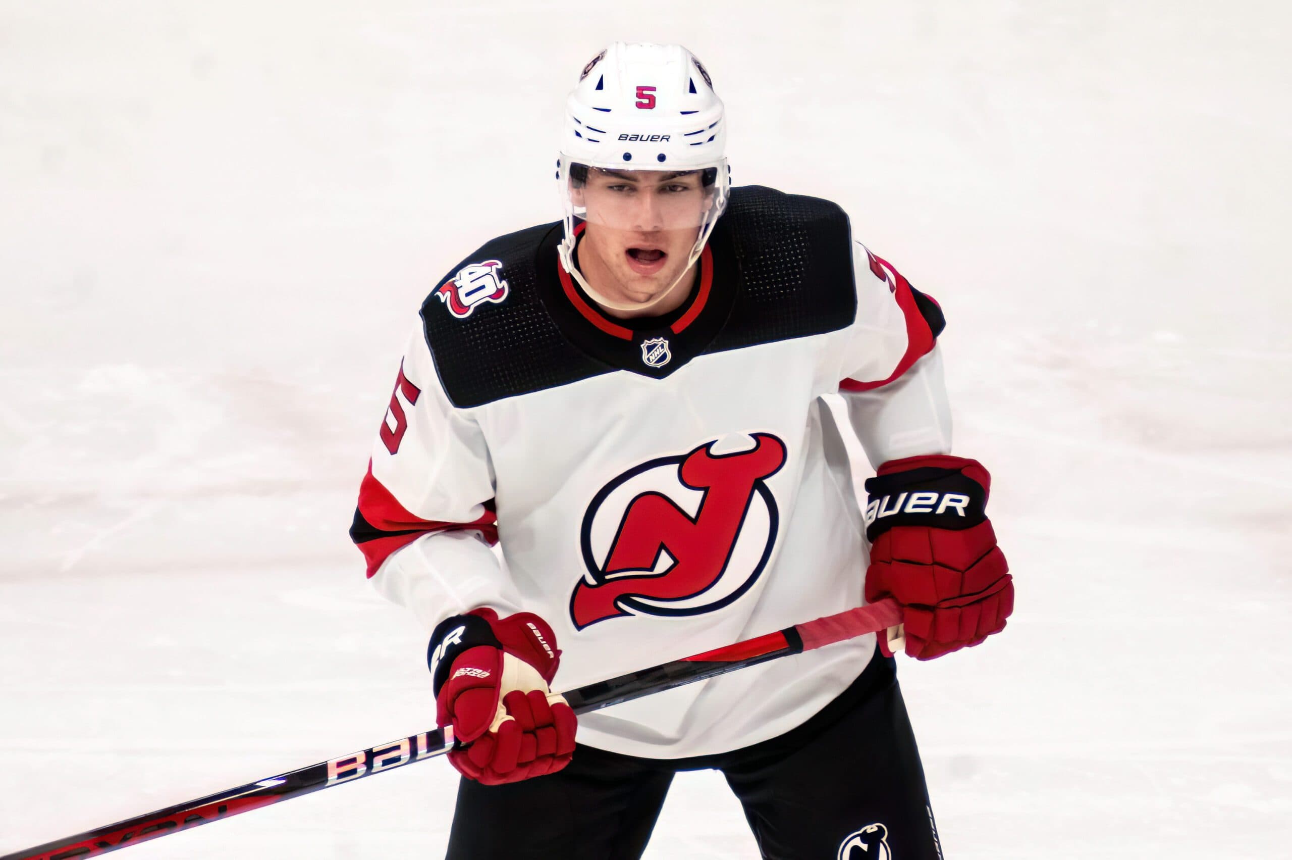 Devils' Luke Hughes scores first career goal with assist from his brother