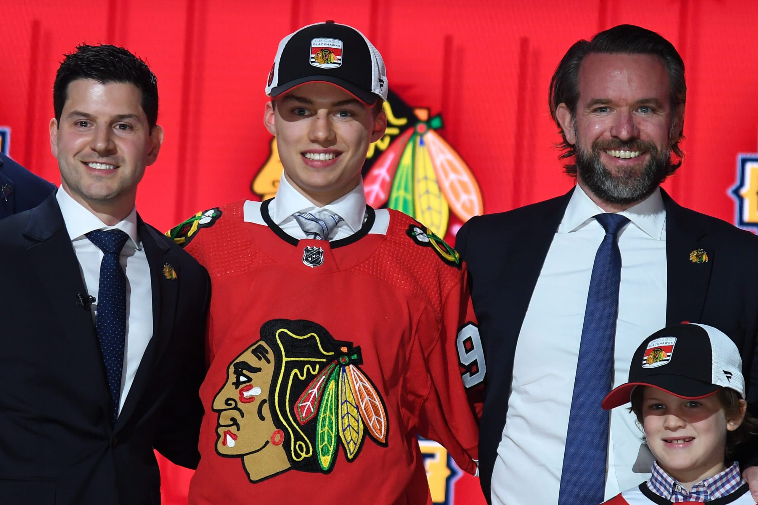 Blackhawks introduce top draft choice