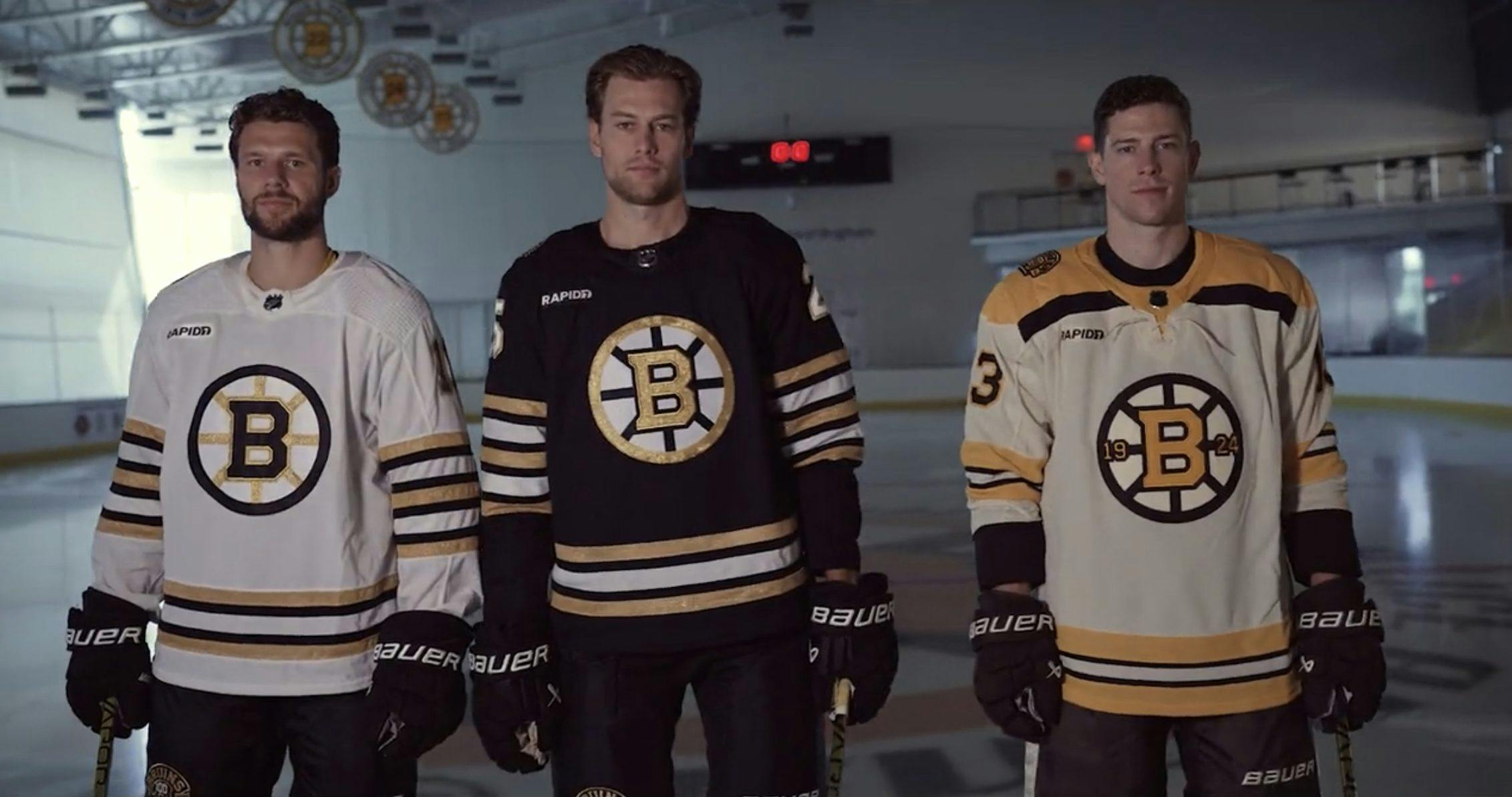 Bruins 100th anniversary jerseys: Three looks unveiled for 2023-24