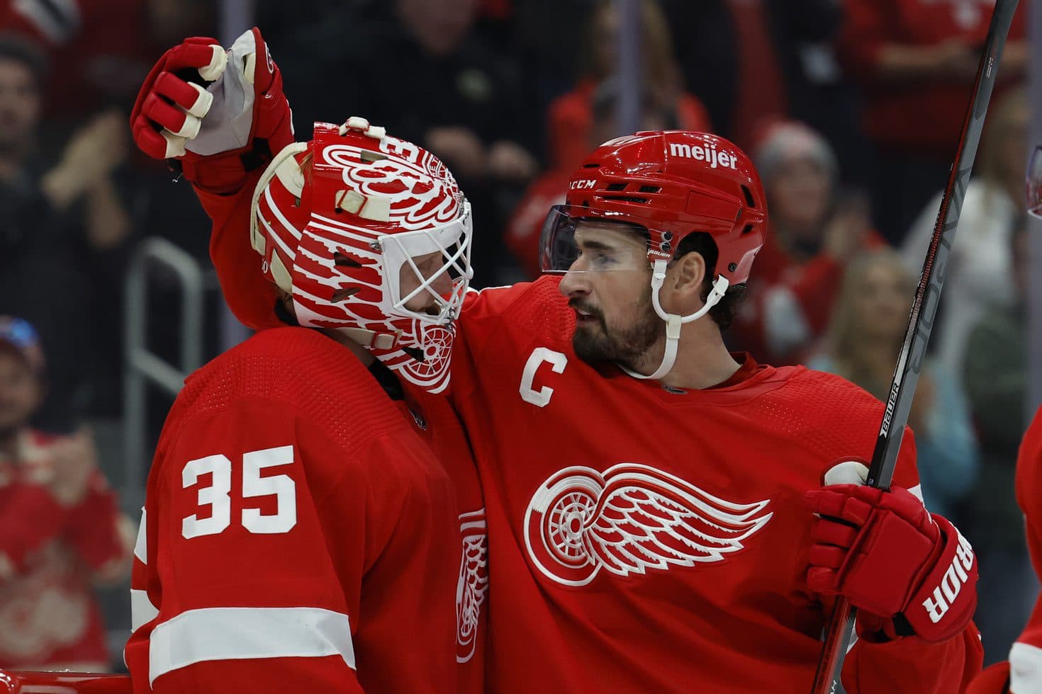 Ville Husso on his first camp with the Red Wings 