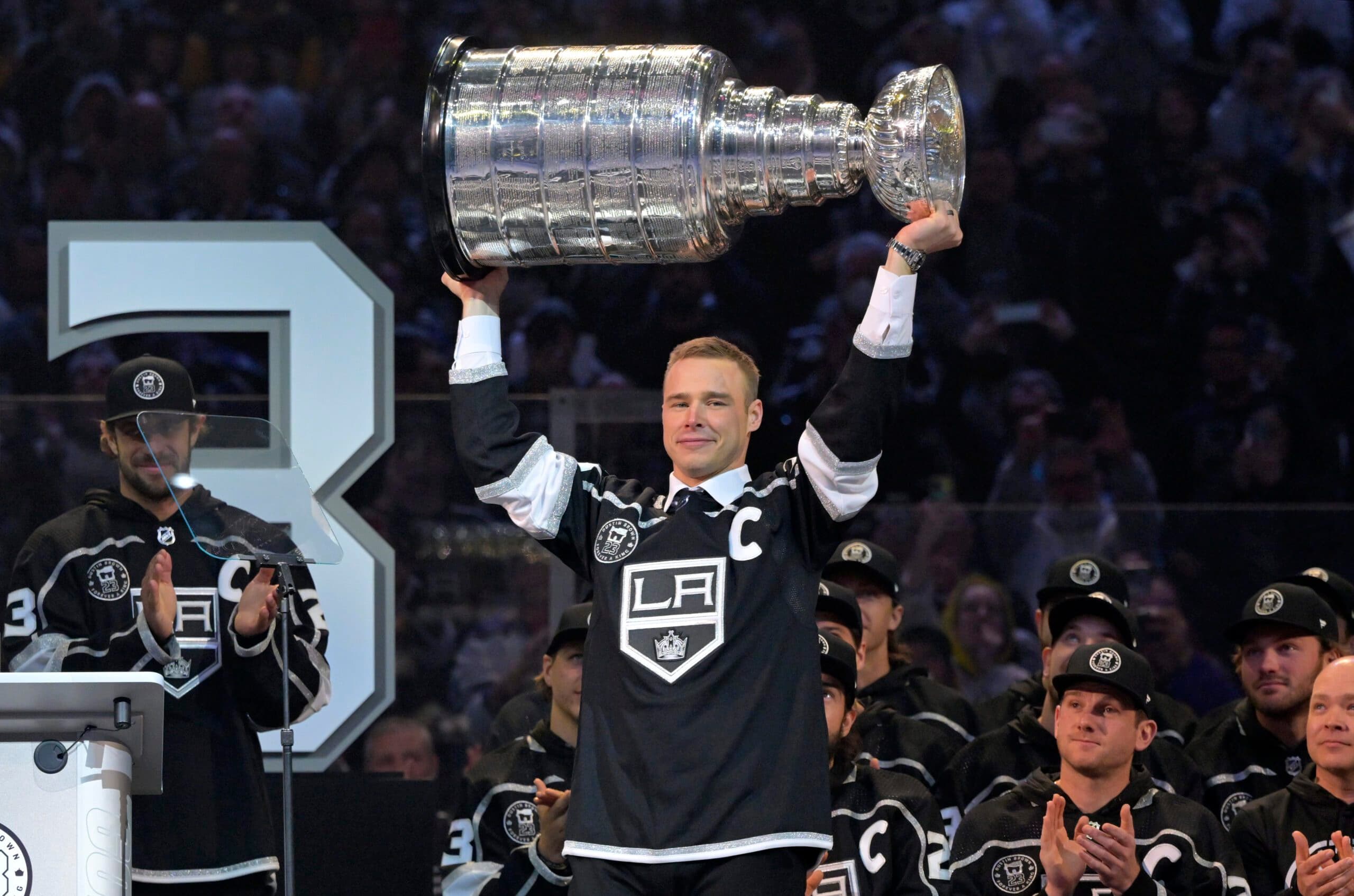 Los Angeles Kings Dustin Brown 23 Home 2022 Stanley Cup Playoffs