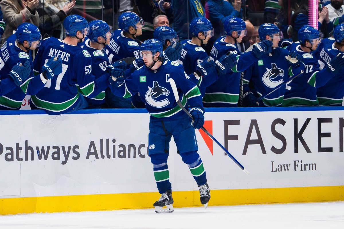 Canucks’ Quinn Hughes becomes third D-man in NHL history to score 30 points in 19 games