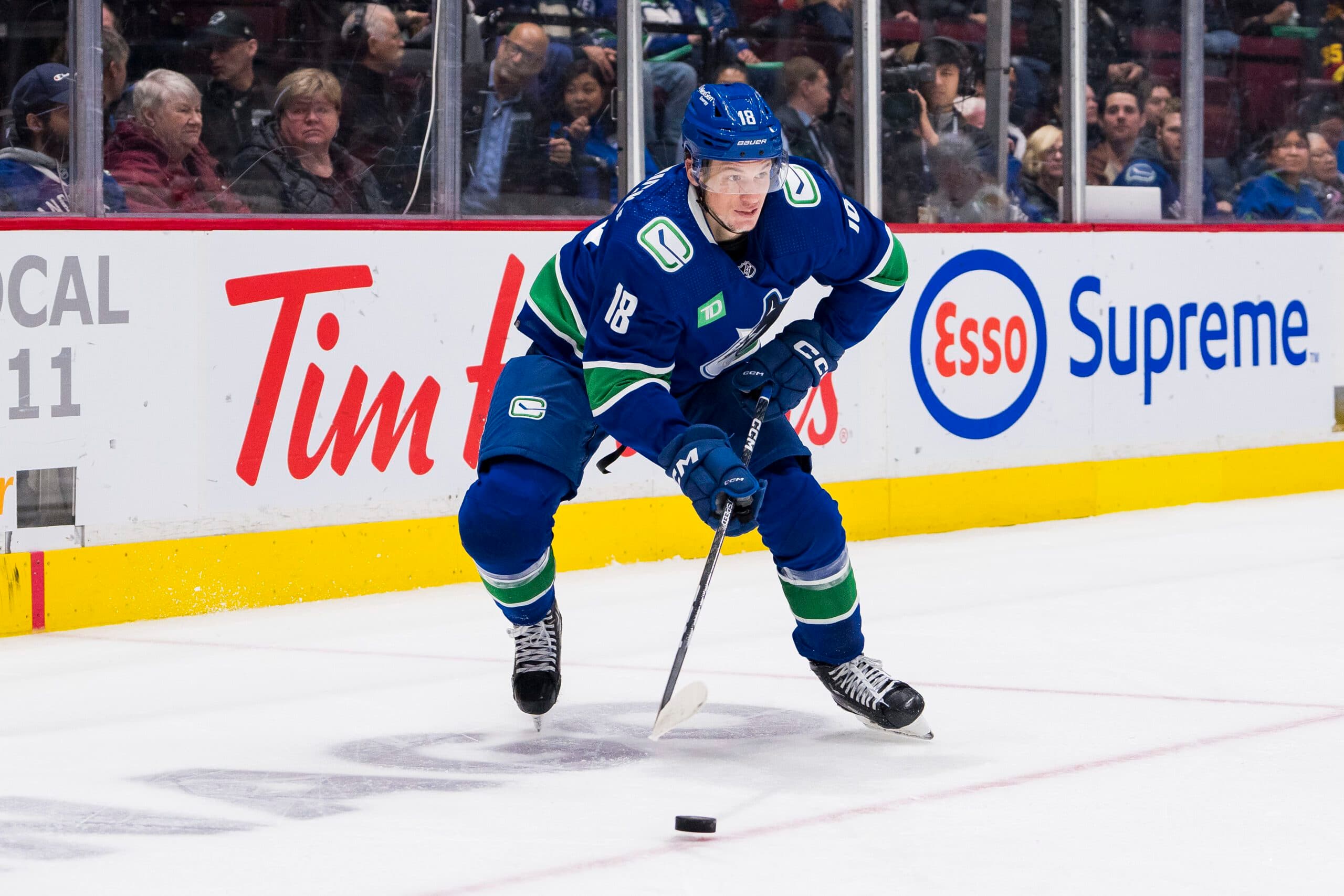 Sharks acquire Jack Studnicka from Canucks in exchange for Nick Cicek, draft pick