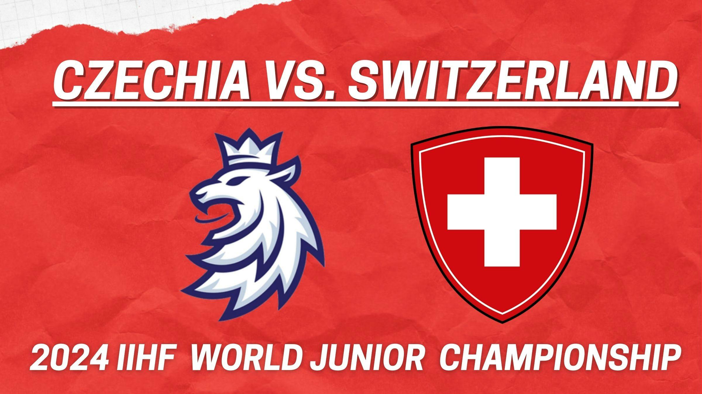 Top standouts from Czechia vs. Switzerland at 2024 World Junior Championship